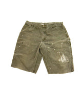 Carhartt Carpenter cut-up Shorts olivgrün