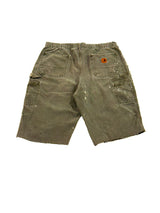 Carhartt Carpenter cut-up Shorts olivgrün