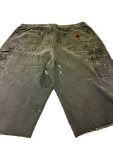 Carhartt Carpenter cut-up Shorts olivgrün