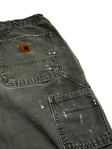 Carhartt Carpenter cut-up Shorts olivgrün