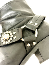 Golden Goose Leder-Boots schwarz mit western Details