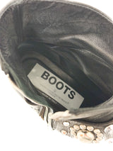 Golden Goose Leder-Boots schwarz mit western Details