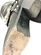 Golden Goose Leder-Boots schwarz mit western Details