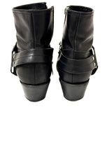 Golden Goose Leder-Boots schwarz mit western Details