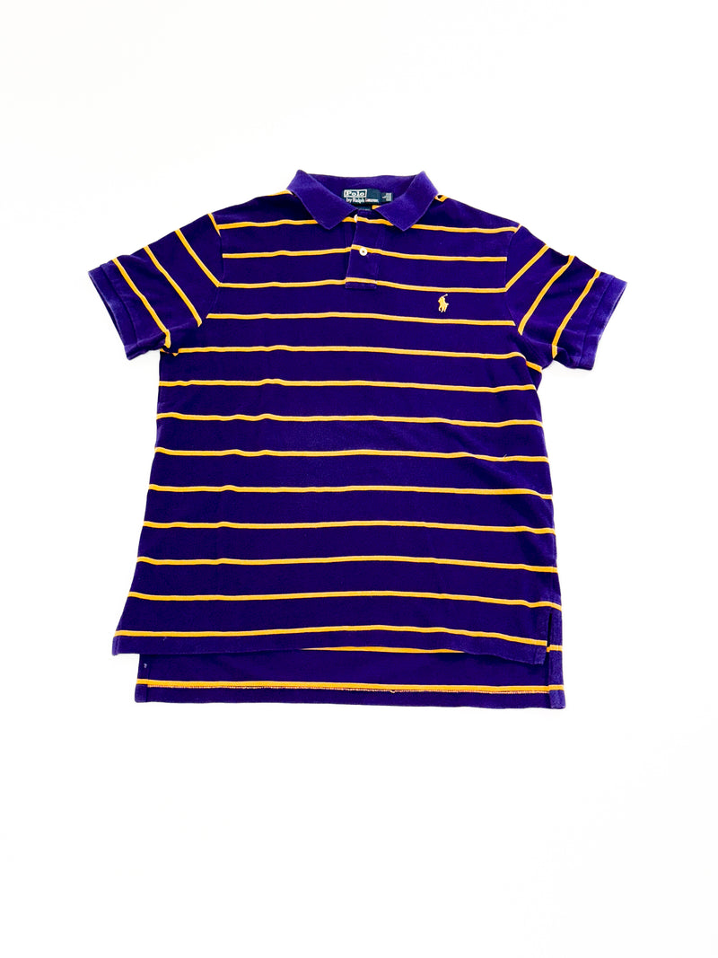 Polo Ralph Lauren Poloshirt gestreift Gelb/Violett