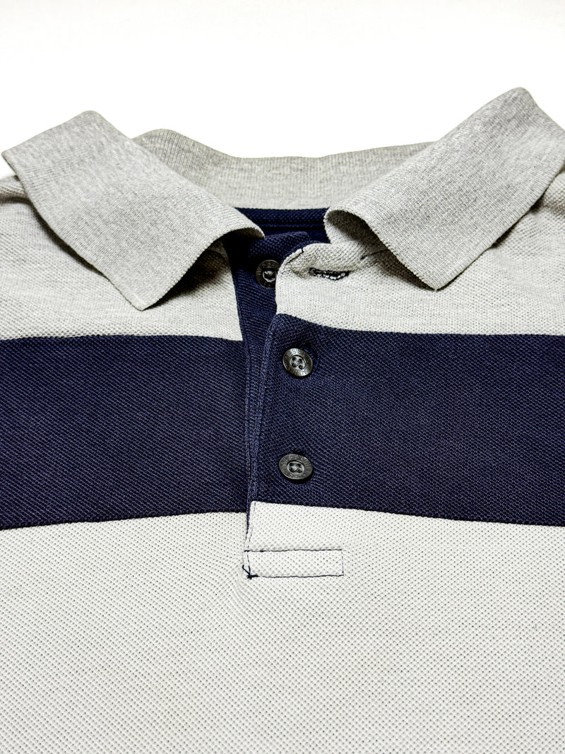 Yves Saint Laurent Poloshirt blau-weiss-grau