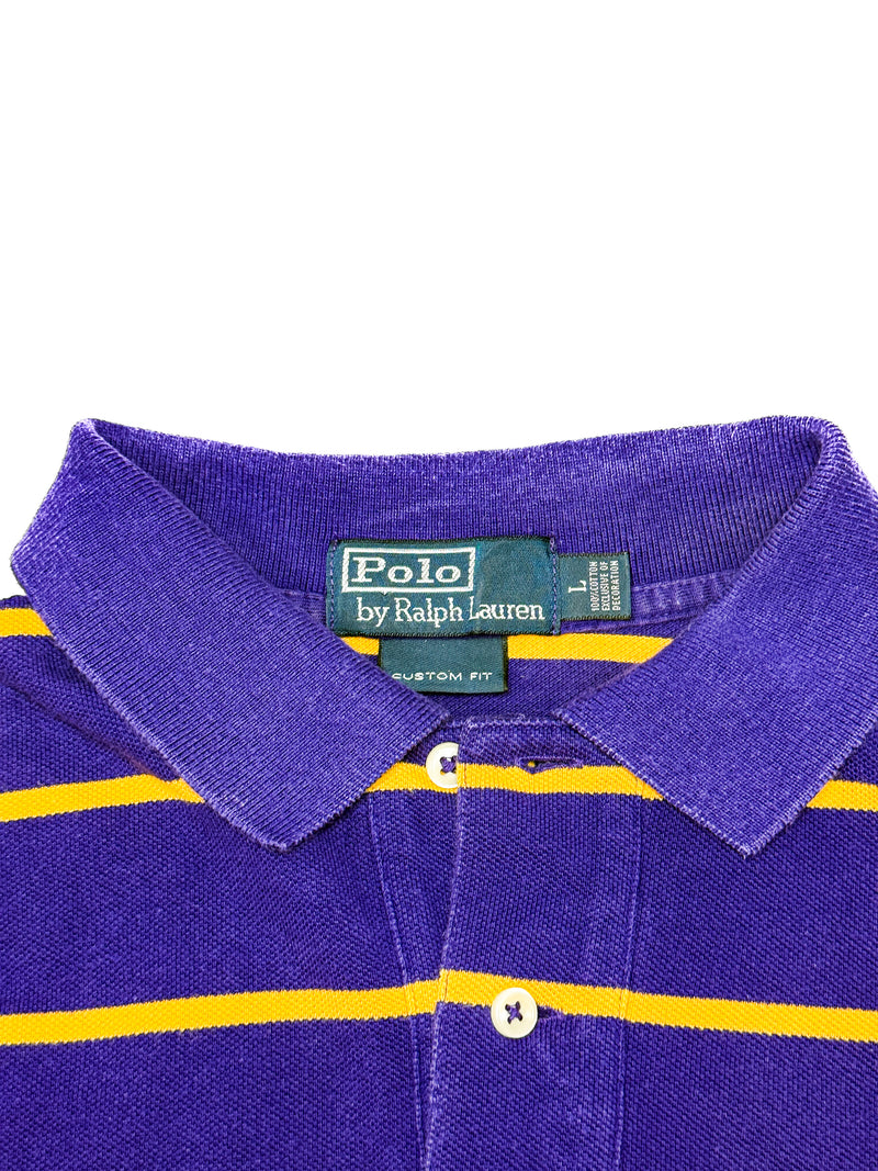 Polo Ralph Lauren Poloshirt gestreift Gelb/Violett